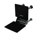 The Gosfield, 650mm stainless steel frame wall mounted removable fold down Doc M shower seat