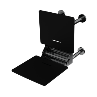 The Gosfield, 650mm stainless steel frame wall mounted removable fold down Doc M shower seat