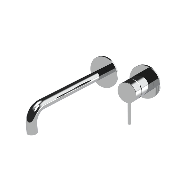 The Gosfield, wall mounted basin mixer tap, single lever, 220mm spout