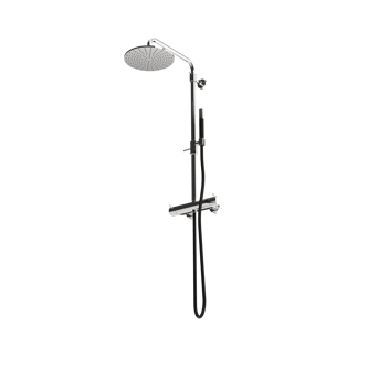 The Gosfield, thermostatic exposed shower assembly inc. mixer, head, pipes, hoses and handheld shower