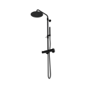 The Gosfield, thermostatic exposed shower assembly inc. mixer, head, pipes, hoses and handheld shower, Deep Matt Black