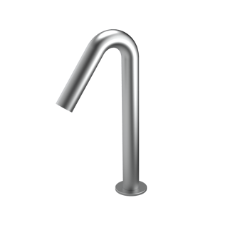 The Gosfield, deck mounted swan neck infrared mixer tap, mains operated