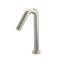 The Gosfield, deck mounted swan neck infrared mixer tap, mains operated, PVD Satin Nickel