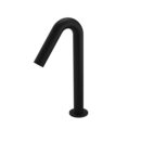 The Gosfield, deck mounted swan neck infrared mixer tap, mains operated, Matt Black (RAL 9005)