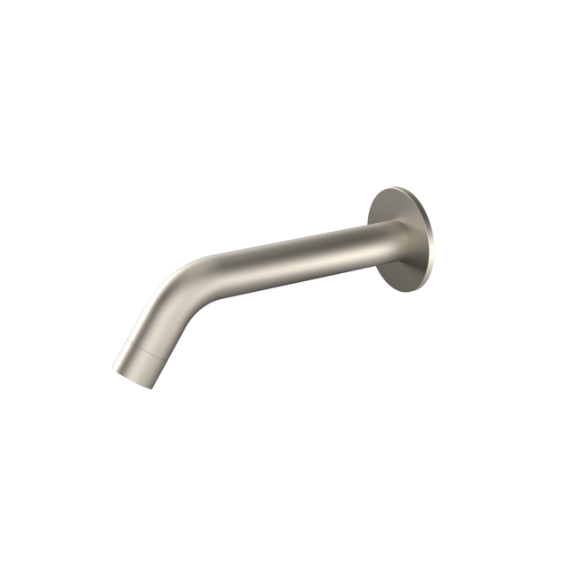 The Gosfield, wall mounted bent spout infrared mixer tap, mains operated