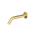 The Gosfield, wall mounted bent spout infrared mixer tap, mains operated, PVD Satin Gold