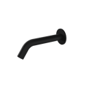 The Gosfield, wall mounted bent spout infrared mixer tap, mains operated, Matt Black (RAL 9005)