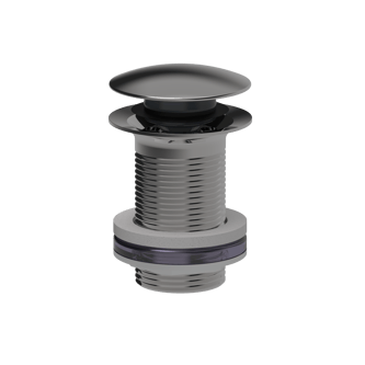 Contemporary click-clack basin waste with removable top