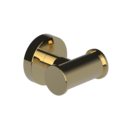 The Gosfield Stainless Steel Concealed Fixing Accessories Double Robe Hook, PVD Polished Brass