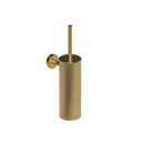 The Gosfield Stainless Steel Concealed Fixing Accessories Toilet Brush & Holder, PVD Satin Gold