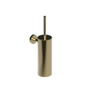 The Gosfield Stainless Steel Concealed Fixing Accessories Toilet Brush & Holder, PVD Polished Brass