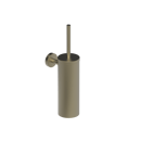 The Gosfield Stainless Steel Concealed Fixing Accessories Toilet Brush & Holder, PVD Satin Champagne