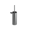 The Gosfield Stainless Steel Flangeless Accessories Toilet Brush & Holder, Satin Chrome Plated