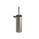 The Gosfield Stainless Steel Flangeless Accessories Toilet Brush & Holder, Satin Nickel Plated