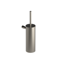 The Gosfield Stainless Steel Flangeless Accessories Toilet Brush & Holder, PVD Satin Nickel
