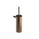 The Gosfield Stainless Steel Flangeless Accessories Toilet Brush & Holder, PVD Polished Bronze