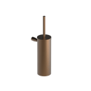 The Gosfield Stainless Steel Flangeless Accessories Toilet Brush & Holder, PVD Satin Bronze