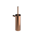 The Gosfield Stainless Steel Flangeless Accessories Toilet Brush & Holder, PVD Polished Warm Gold