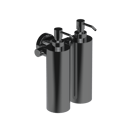 The Gosfield Stainless Steel Concealed Fixing Accessories Double Soap Dispenser, Polished Chrome Plated