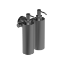 The Gosfield Stainless Steel Concealed Fixing Accessories Double Soap Dispenser, Satin Stainless Steel