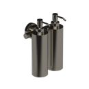 The Gosfield Stainless Steel Concealed Fixing Accessories Double Soap Dispenser, PVD Polished Nickel