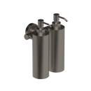 The Gosfield Stainless Steel Concealed Fixing Accessories Double Soap Dispenser, PVD Satin Nickel