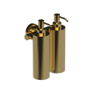 The Gosfield Stainless Steel Concealed Fixing Accessories Double Soap Dispenser, PVD Polished Gold
