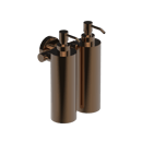 The Gosfield Stainless Steel Concealed Fixing Accessories Double Soap Dispenser, PVD Polished Bronze