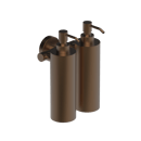 The Gosfield Stainless Steel Concealed Fixing Accessories Double Soap Dispenser, PVD Satin Bronze