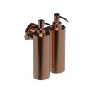 The Gosfield Stainless Steel Concealed Fixing Accessories Double Soap Dispenser, PVD Polished Warm Gold