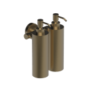 The Gosfield Stainless Steel Concealed Fixing Accessories Double Soap Dispenser
