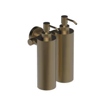 The Gosfield Stainless Steel Concealed Fixing Accessories Double Soap Dispenser
