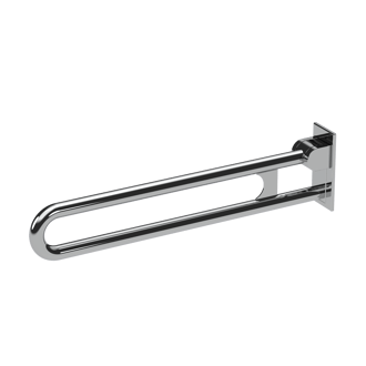 The Hanson, 800mm stainless steel concealed fixing looped hinged support rail