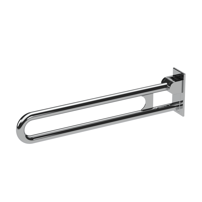 The Hanson, 800mm stainless steel concealed fixing looped hinged support rail
