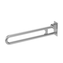 The Hanson, 800mm stainless steel concealed fixing looped hinged support rail, Satin Stainless Steel