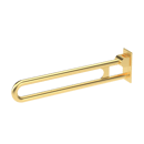 The Hanson, 800mm stainless steel concealed fixing looped hinged support rail, PVD Satin Gold