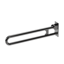The Hanson, 800mm stainless steel concealed fixing looped hinged support rail, PVD Polished Anthracite