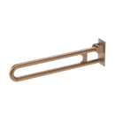 The Hanson, 800mm stainless steel concealed fixing looped hinged support rail, PVD Satin Bronze