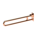 The Hanson, 800mm stainless steel concealed fixing looped hinged support rail, PVD Polished Warm Gold
