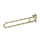 The Hanson, 800mm stainless steel concealed fixing looped hinged support rail, PVD Satin Champagne