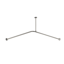 The Hanson, stainless steel concealed fixing L-shape shower curtain rail ,1.2m x 1.2m, PVD Polished Nickel