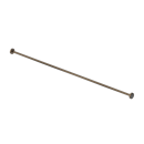 The Hanson, stainless steel concealed fixing shower curtain rail, 2m, Antique Brass Plated