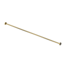 The Hanson, stainless steel concealed fixing shower curtain rail, 2m, Polished Gold Plated
