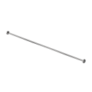 The Hanson, stainless steel concealed fixing shower curtain rail, 2m, Polished Stainless Steel