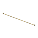 The Hanson, stainless steel concealed fixing shower curtain rail, 2m, PVD Satin Gold