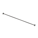 The Hanson, stainless steel concealed fixing shower curtain rail, 2m, PVD Satin Graphite