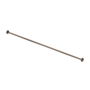 The Hanson, stainless steel concealed fixing shower curtain rail, 2m, PVD Satin Bronze