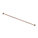 The Hanson, stainless steel concealed fixing shower curtain rail, 2m, PVD Satin Warm Gold