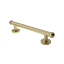 The Portland, solid brass concealed fixing grab rail, Natural Satin Brass