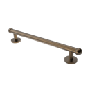 The Portland, solid brass concealed fixing grab rail, Natural Satin Bronze